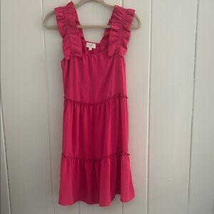 Pink Ruffle Strap Women’s Oddi Dress